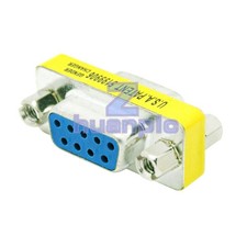 RS-232 DB9 9 Pin Female to Female F/F Gender Changer Coupler AdapterYJUS Serial