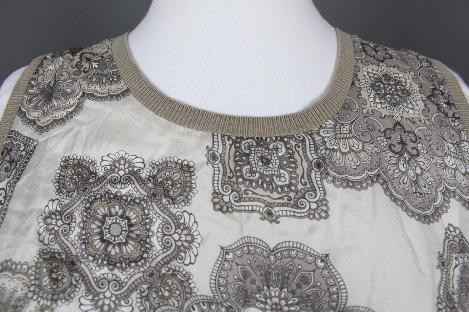 Fabiana Filippi Multi Geometric Knitted Sleeveless Pullover Vest Sweater Size S - Image 4 of 4