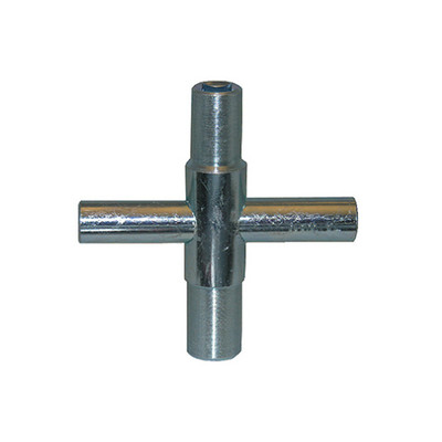 Lasco 01-5223 4-Way Outside Faucet/Hose Sillcock Key, Fits Square Stems, Metal -