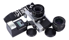Praktica LTL 35mm Film SLR c/w Tessar 50/2.8, Pentacon 29/2.8 Lenses  20A Kit