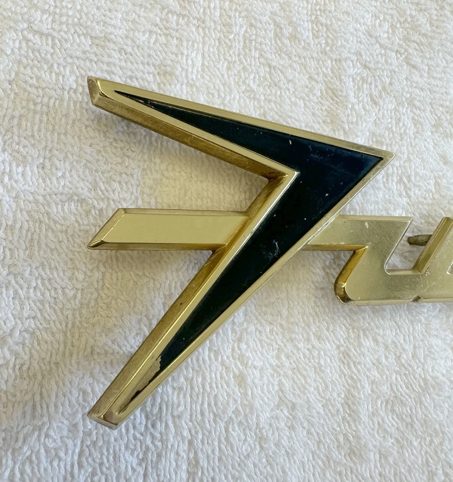 1959 Plymouth Sport ярость четверть панели эмблемы пара золотой отделки MP2-P 59 2dr HT - Изображение 2 из 4