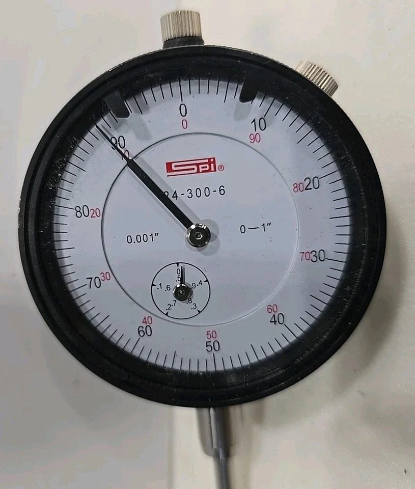 SPI 24-300-6 0.001 INDICADOR DE DISCAGEM MACHINIST, Graduação 0-100 leitura de discagem FreeSH - Imagem 2 de 4