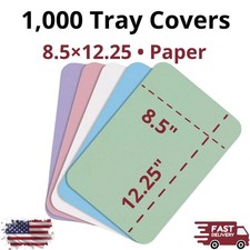 1000pcs Paper Tray Covers 8.5x12.25 Disposable Size B Dental Heavyweight Tattoo