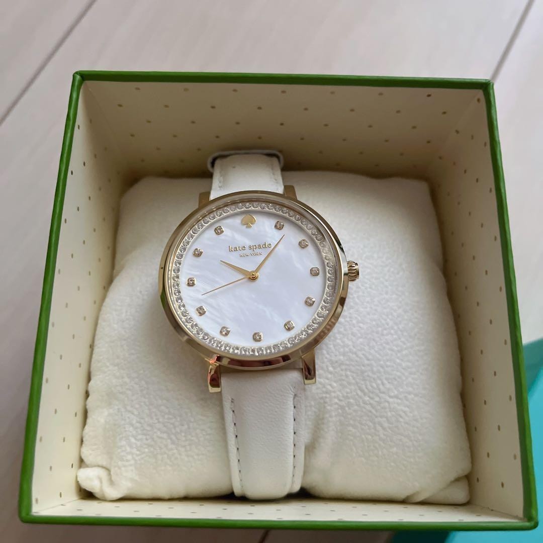 Kate Spade New York Women's Quartz Watch Used Custom White Band thumbnail 2