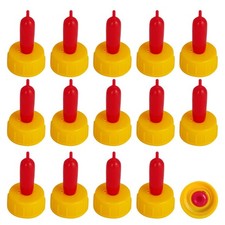 Small Animal Milk Drink Nipples with Flutter Valves Soft Rubber Cow Calf Milk...