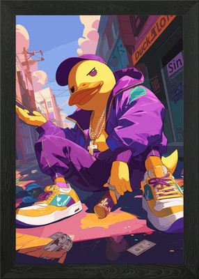 Duckies Rapper gerahmtes Wandbild Poster Leinwanddruck Bild