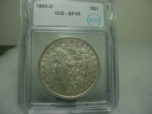 1880 O Morgan Dollar ICG XF45 FREE shipping