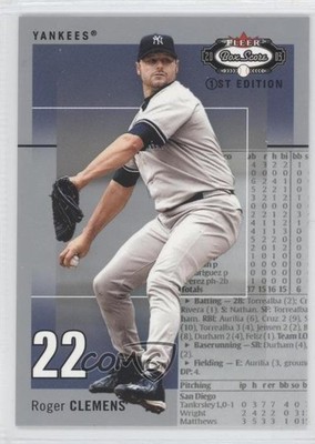 2003 Fleer Box Score 1st Edition 68/150 Roger Clemens #39 3a8