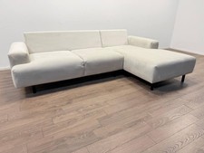 Habitat Julien Velvet Right-Hand Corner Sofa – Natural