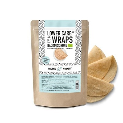 WRAPS LOWERCARB BACKMISCHUNG für Wrap, Tortilla, Fladenbrot, Pfannenbrot   Bi...