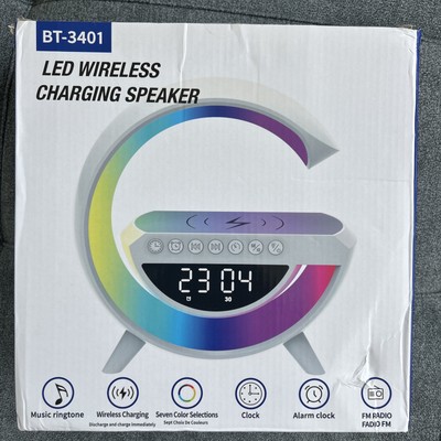 BT- 3401 Wireless BT Speakers with Fast Charging ,Alarm Clock, Led,Support APP