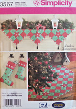 Simplicity Sewing Pattern 3567 Home Decor Christmas Decorations One Size UNCUT
