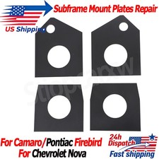 4 Pcs Body Subframe Mount Plates Repair For 67-69 Camaro Firebird 68-72 Nova