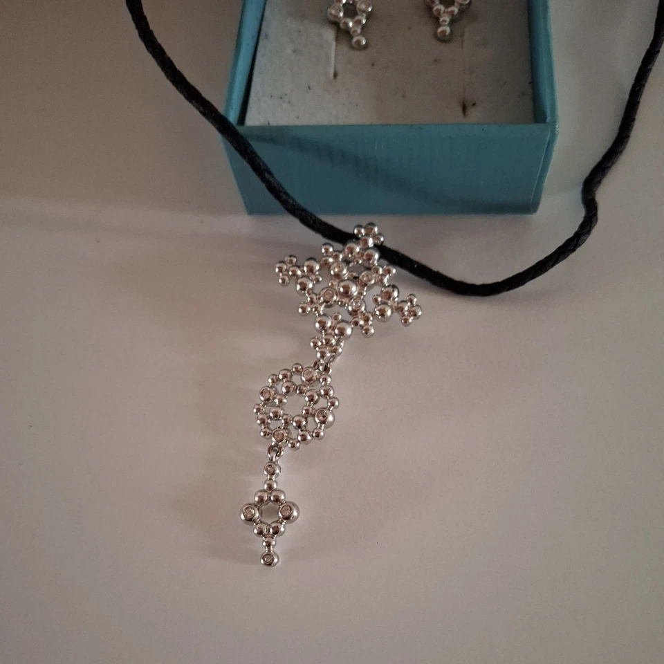 SET- Pierre Lang Kette und Ohrringe - 1 x Getragen aufbewahrt immer in der Box - Bild 2 von 4