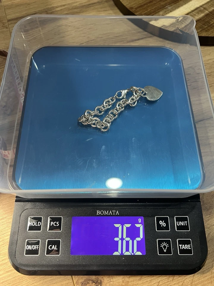 "Brazalete Tiffany & Co. Corazones Tiffany Corazón Etiqueta Dije 7,5""" Foto 4 de 4