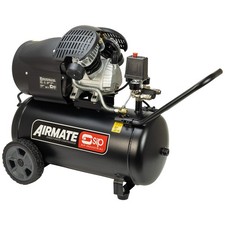 SIP Airmate Air Compressor V-Twin Direct Drive 230V 50L 3hp 10 Bar 14CFM 97dB