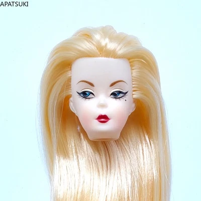 Ersatz blaues Auge goldenes langes Haar Puppenkopf für 11,5" Puppenkopfe 1/6 DIY - Bild 1 von 3