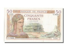 [#202597] Banknote, France, 50 Francs, 50 F 1934-1940   Cérès  , 1939, 1938-02-1