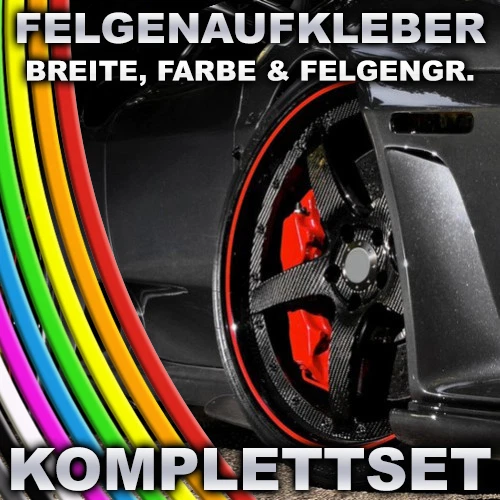 ░▒▓ Felgenrandaufkleber ▓▒░ 4-20mm Felgenaufkleber Auto Motorrad Pocket Bikes