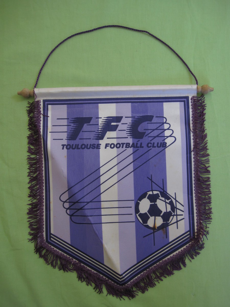Fanion Toulouse Football Club (TFC) – Vintage Années 90, Supporter, Collection