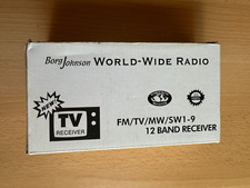 Borg Johnson World-Wide Radio, FM/TV/MW AM /SW1-9 12 Band Receiver - NIB