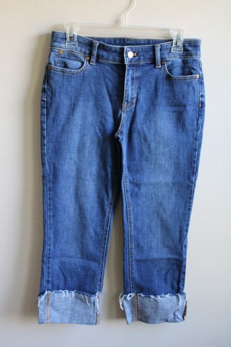 Talbots 4P Straight Crop Cuffed Denim 