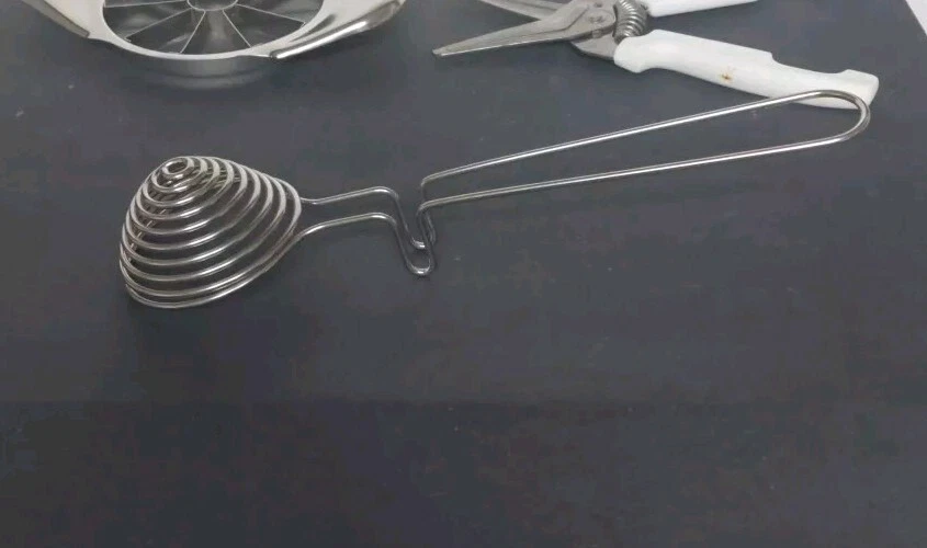 Pampered Chef Kitchen Utensils-Wooden Spoon, Scissor, Apple Corer, Egg Separator - Image 3 of 4