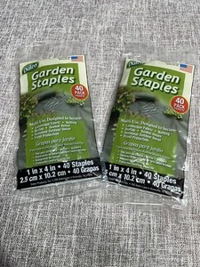Dalen Products 4l X 1w Garden Staples Landscape Fabric Stake Pins 40-pack