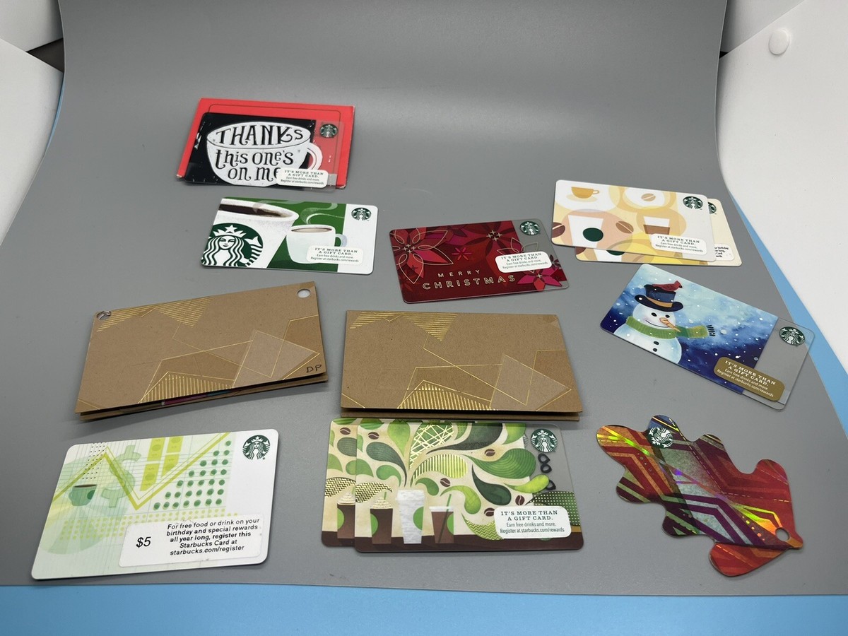 Starbucks Gift Card Lot Collectible Cool! | eBay