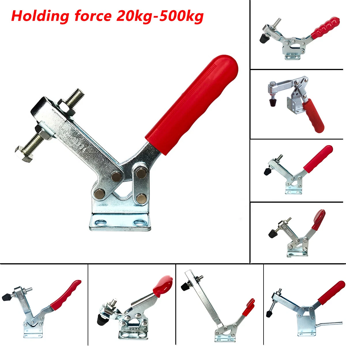 12 Types Metal Toggle Clamp Quick Release Clamp Horizontal Toggle Tool  20-500kg