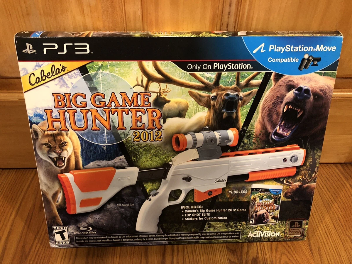 Cabela's Big Game Hunter 2012 with Top Shot Elite Gun Sony Playstation 3  New H14