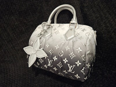 LOUIS VUITTON Ski Speedy 25 Crossbody Bag M11848 Purse Monogram Nylon Auth New