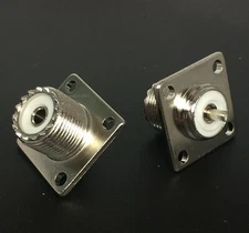 *75 Pack* NEW UHF female SO-239 panel chassis mount coaxial connector for PL259