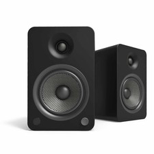Kanto Yu6 Powered Bookshelf Speakers - Matte Black