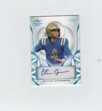 2024 Leaf Trinity auto RC Platinum Ethan Garbers UCLA Bruins #5/49 Card # BA-EG1