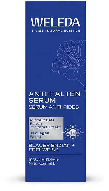 Weleda Anti-Falten Serum Blauer Enzian & Edelweiss, 30 ml ,PZN 18446802