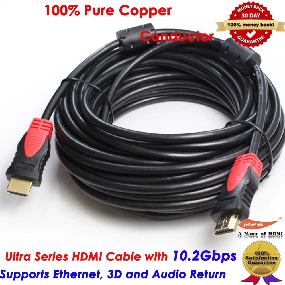 Extra Long 50FT 66FT Super High Speed HDMI Cable 1.4 Ethernet 3D 1080P HDTV  xBox