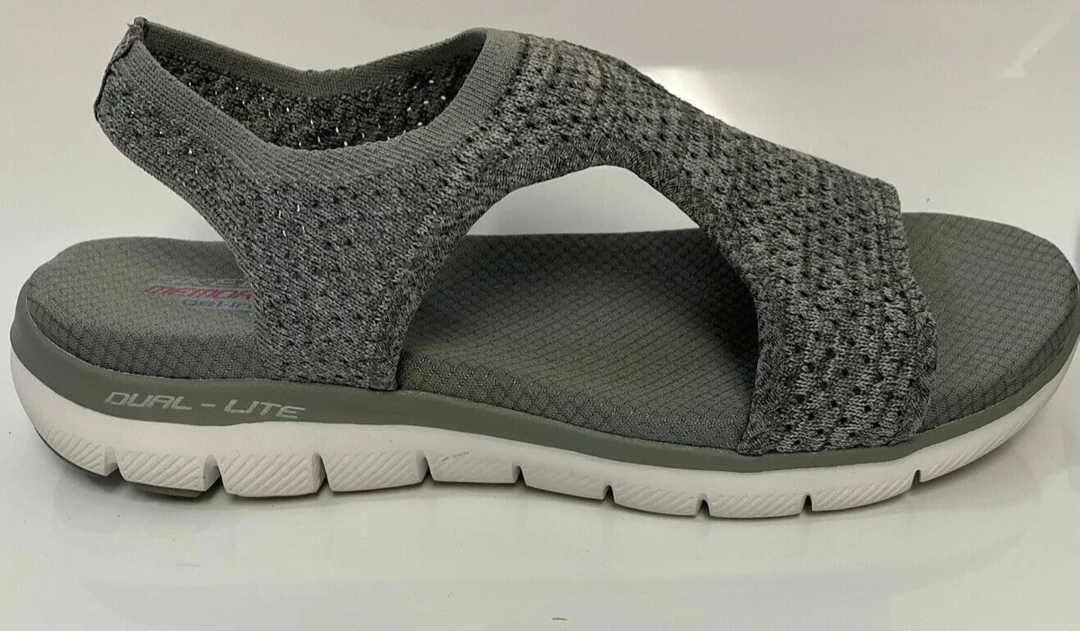Skechers flex appeal best sale 2.0 womens silver