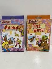 Lot Of 3 Scooby-Doo Flash Cards First Words Matching Colors Ages 2-5 Game