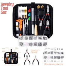 Pro Jewelry Making Supplies Kits Repair Tools Set DIY Necklace Bracelet Earring