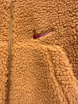 Nike Sportswear Swoosh Jacket Plush Sherpa Fleece 3XL Fuschia
