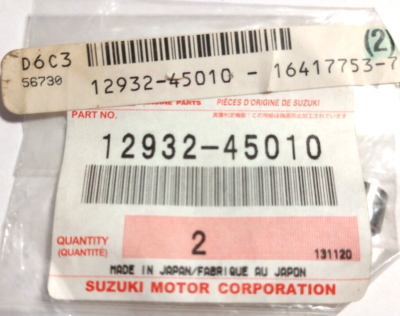 Suzuki DR650,GS450,GS750 Cotter Valve NOS 12932-45010 (L-2456) | eBay