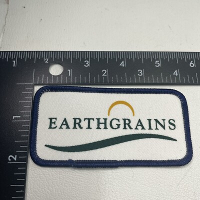 Vtg EARTHGRAINS BREAD BAKERY Advertising Patch 00XT