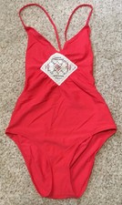 AMERICAN EAGLE RED ONE PIECE BATHING SUIT NEW WITH TAGS SIZE MEDIUM