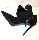 High Heel Pointed-Toe 4.75 in Stiletto Black Pumps US 10 (172) — photo 8