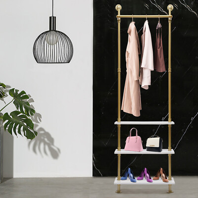 Wall-Mounted Metal Clothing Display Rack Retail Shop Fittings Clothes Boutique