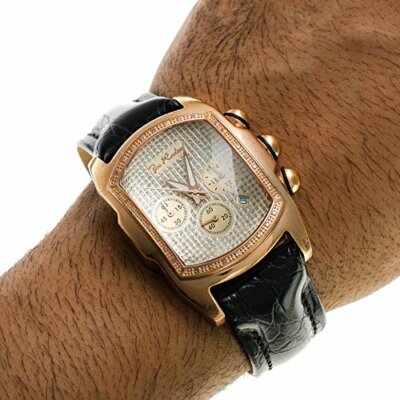 Joe Rodeo King 0.36 ct Diamonds Men's Rose Gold Tone Watch JKI19 with Box