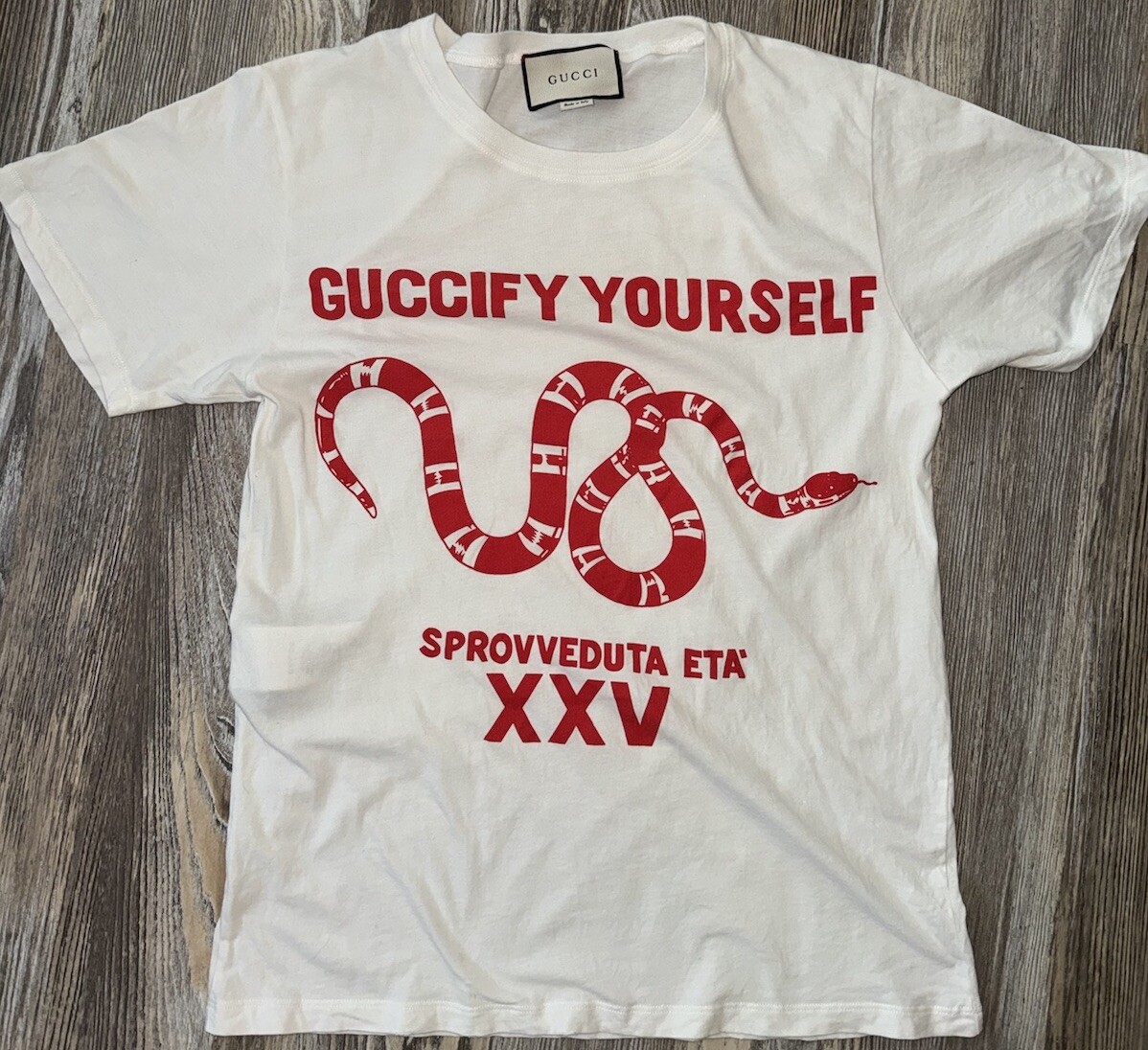 Gucci Guccify Yourself Sprovveduta Età XXV size XS white red