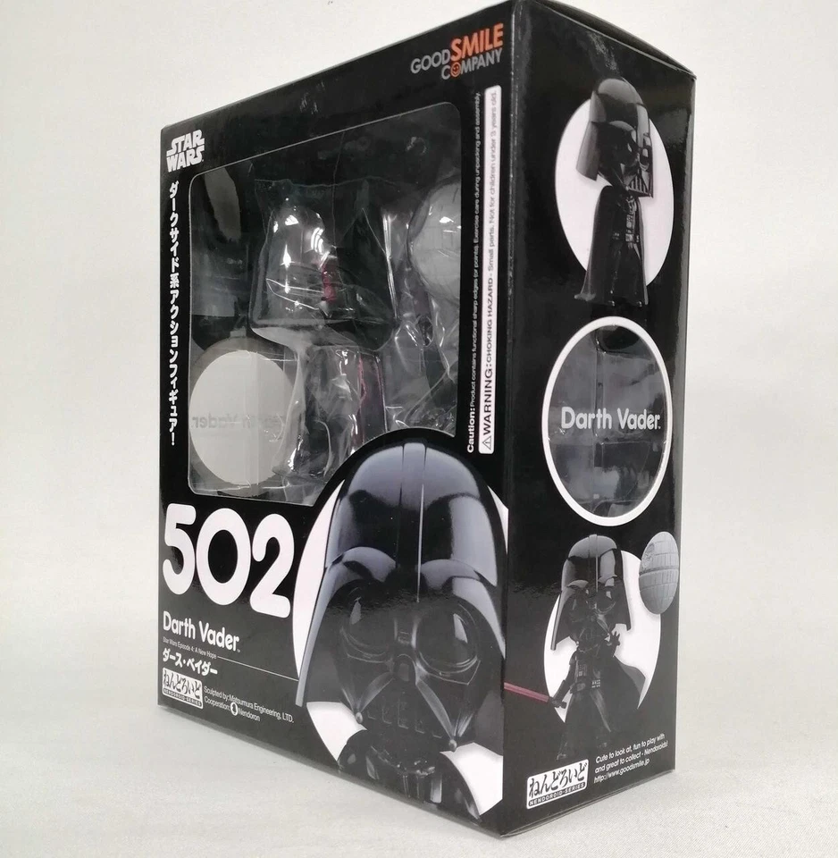 Figura Darth Vader Nendoroid 502 Star Wars Good Smile Company sin abrir Japón Foto 2 de 4