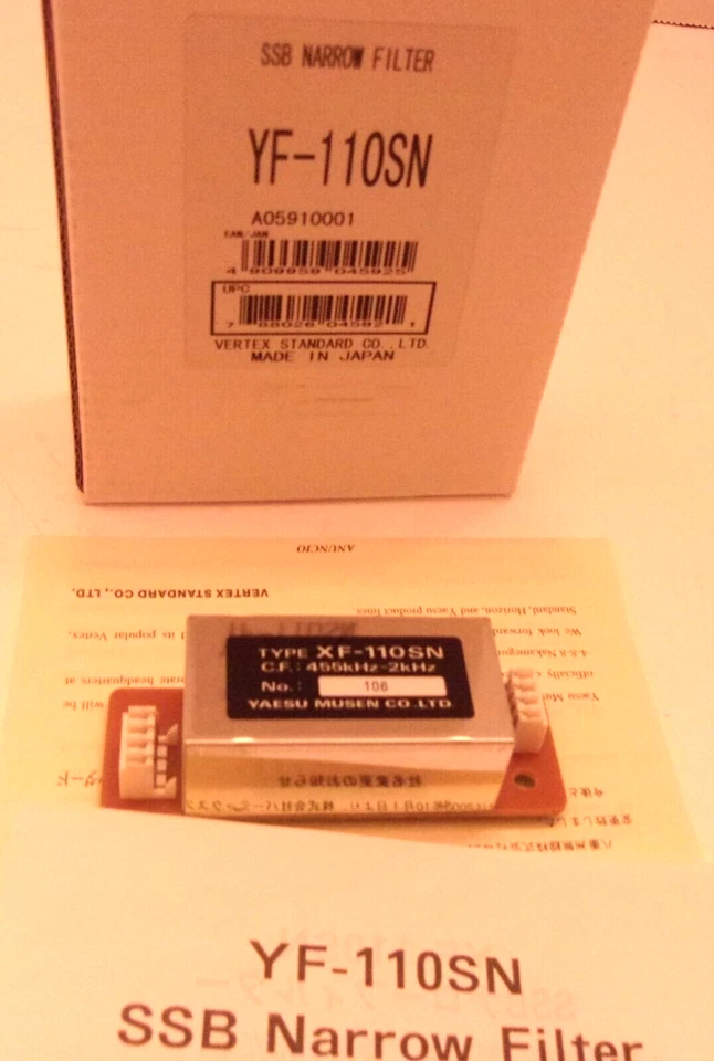 Yaesu YF-110SN 2kHz SSB Narrow Plug-In Filter for Ham Radio Transceivers   NEW - Image 2 of 3